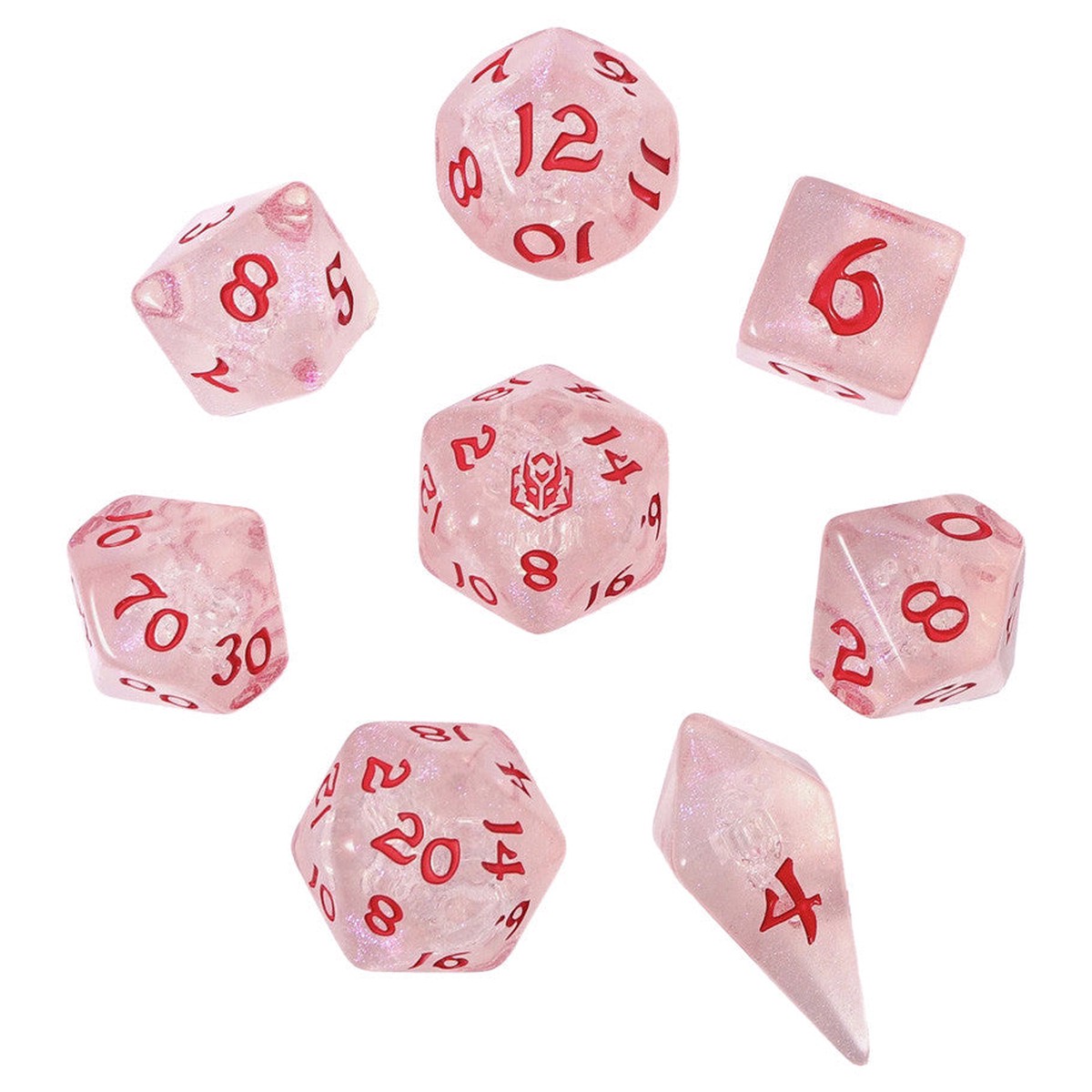Wyrmforged Rollers Winter Solstice 8 Piece RPG Dice Set