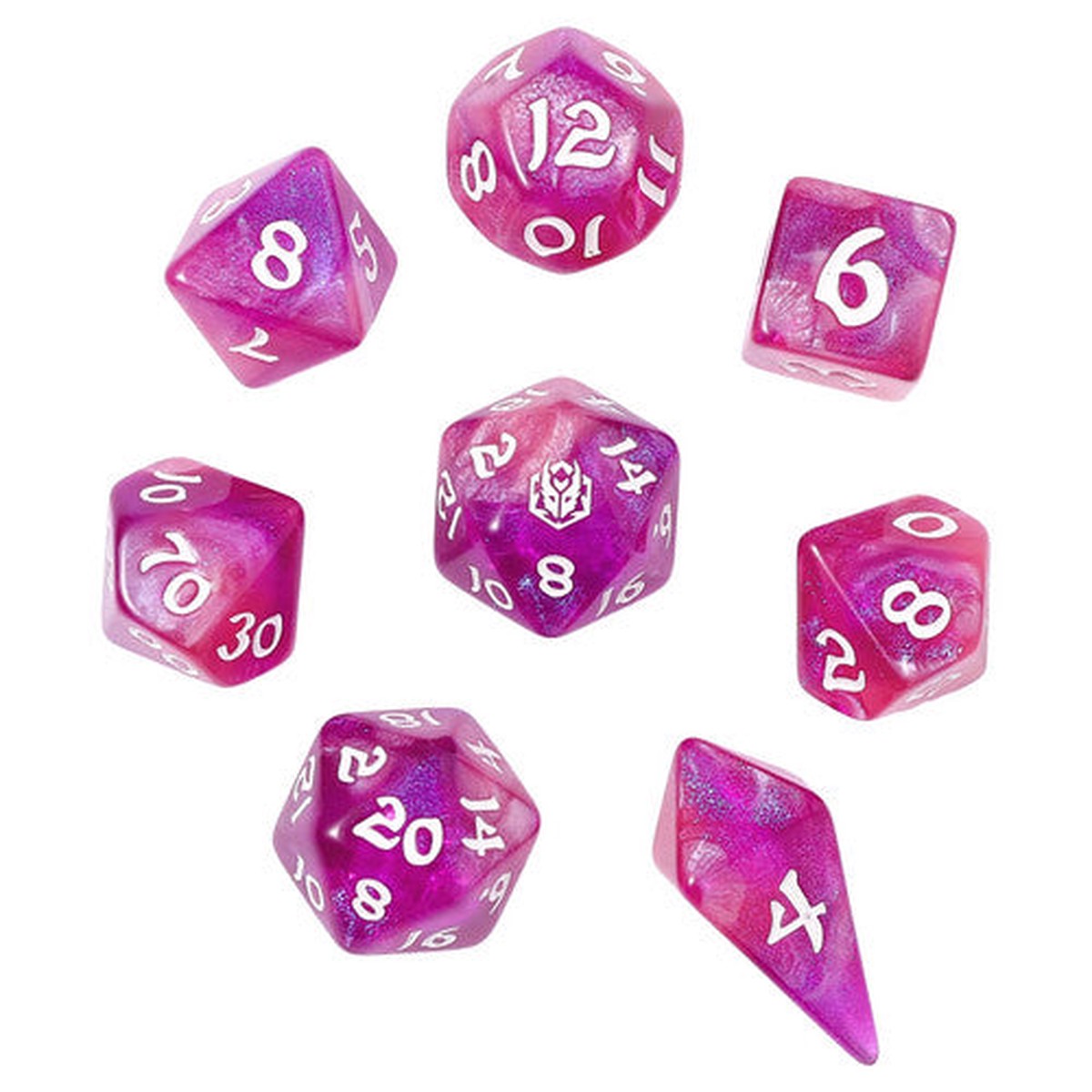 Wyrmforged Rollers Witch's Brew 8 Piece RPG Dice Set