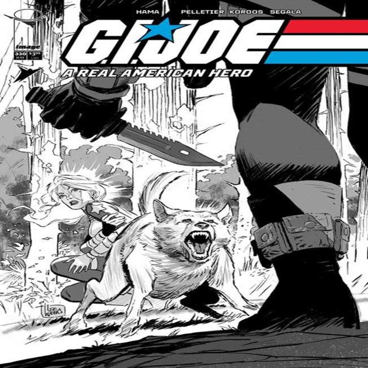 G.I. Joe A Real American Hero #330 Cover B Lee Weeks Black & White Variant