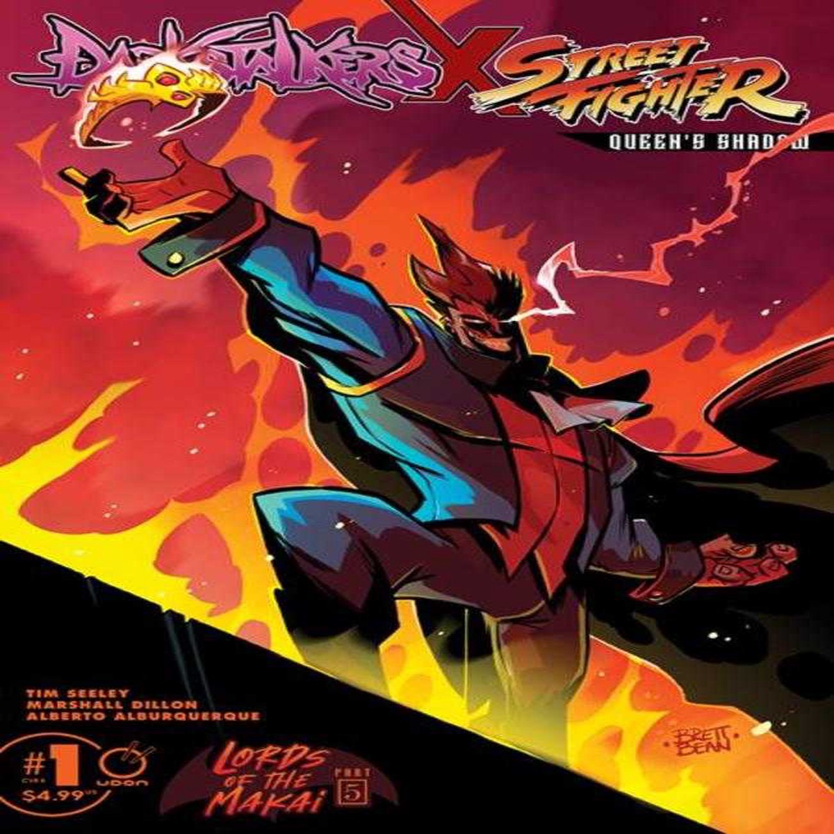 Darkstalkers X Street Fighter Queens Shadow #1 (One Shot) Cover B Brett Bean Variant