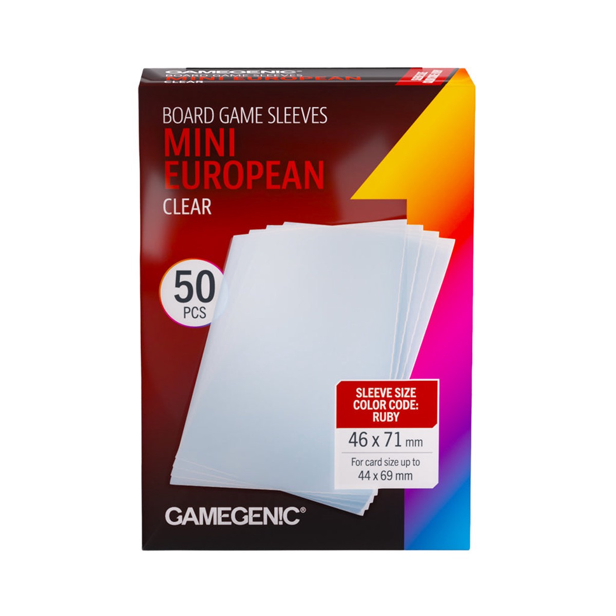 Gamegenic Board Game Sleeves Mini European Clear