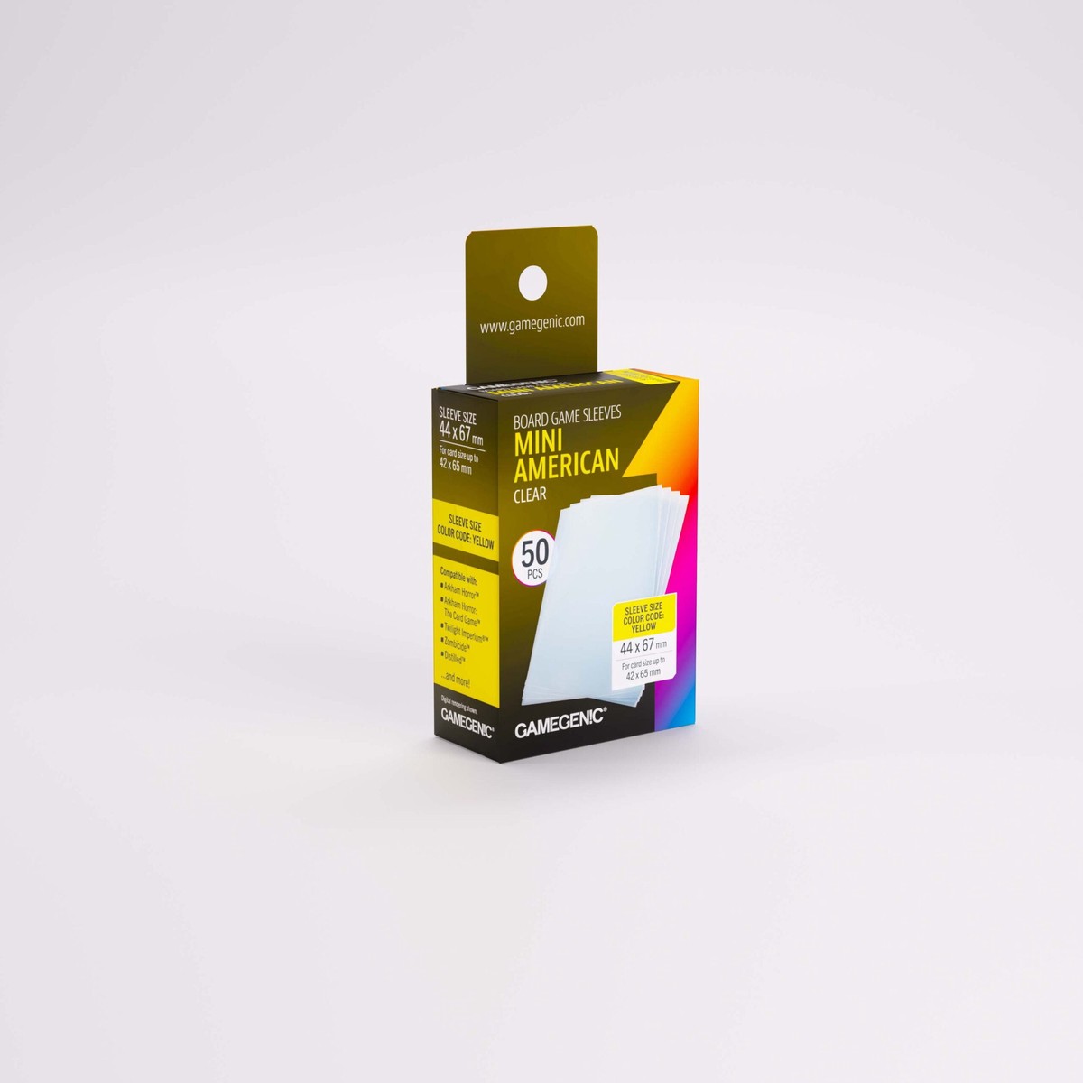 Gamegenic Board Game Sleeves Mini American Clear